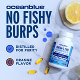 Oceanblue Omega-3 sin regurgitación gracias a su sabor.