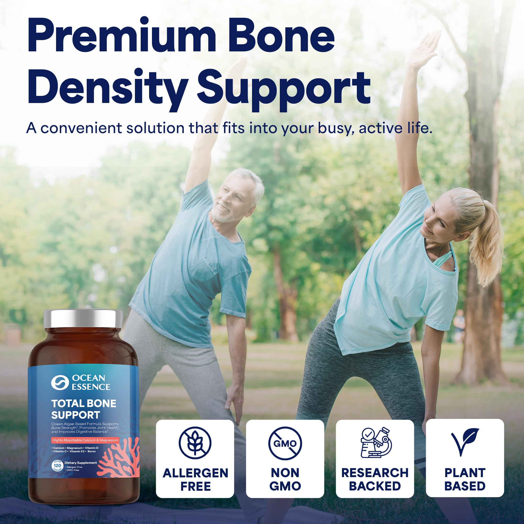 OCEAN ESSENCE Total Bone Support etiqueta frontal con información clara