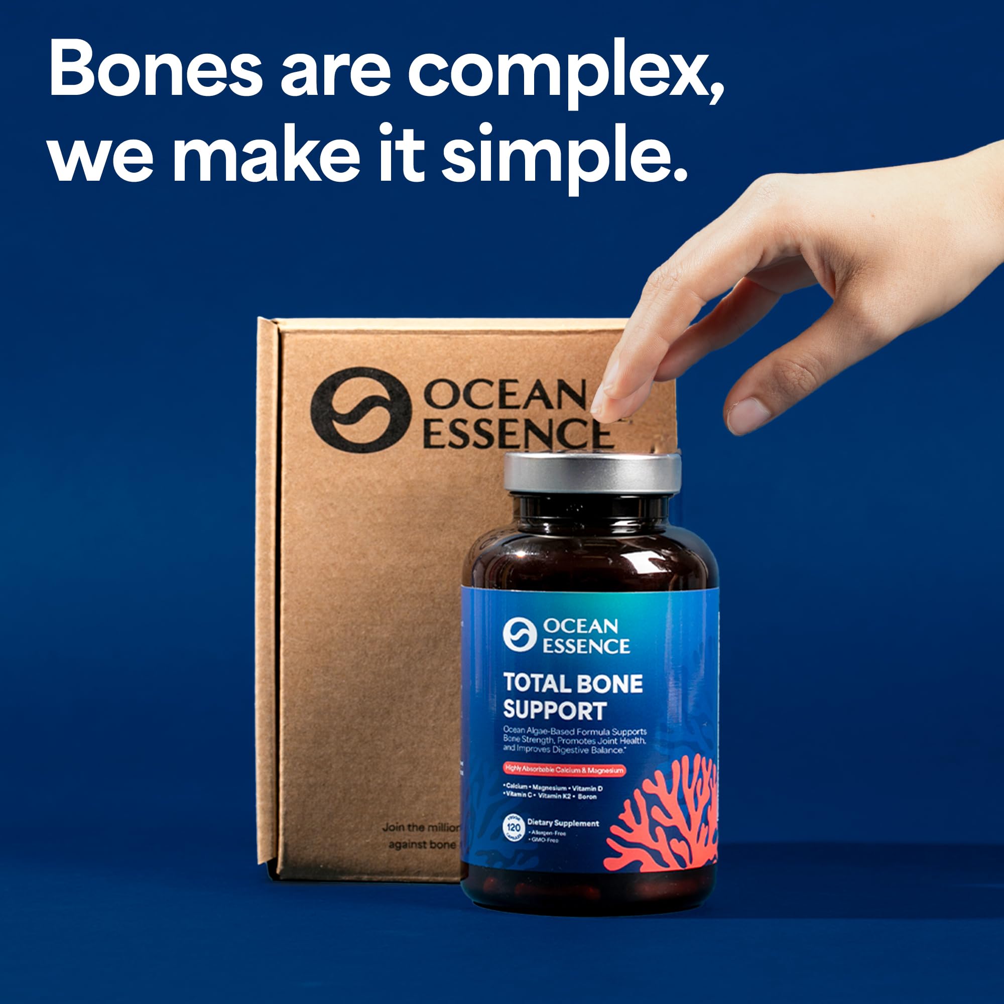 OCEAN ESSENCE Soporte Óseo información nutricional visible para planificación.