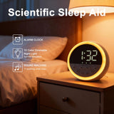 Ocest Despertador Amanecer Pantalla: pantalla nítida y controles fáciles para alarmas.