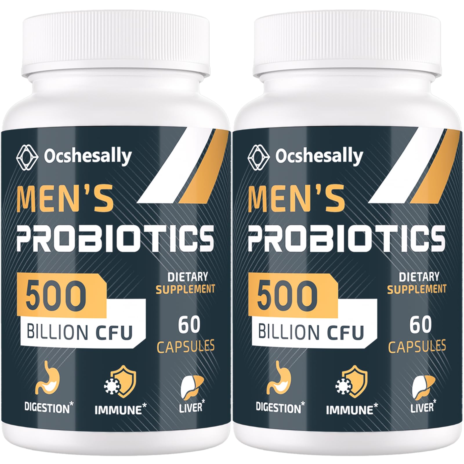 Ocshesally Probioticos para hombres: botella de 120 cápsulas para uso diario