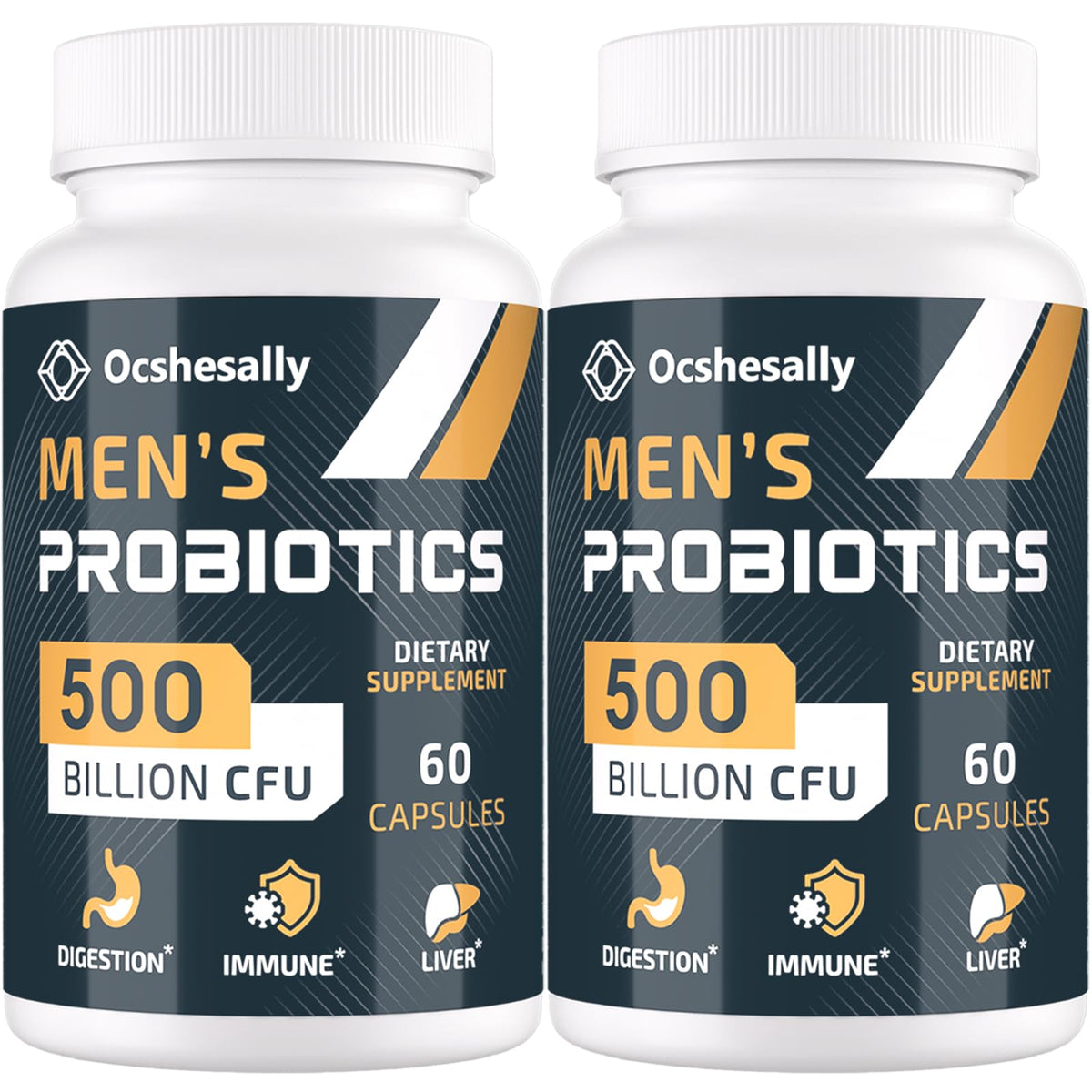 Ocshesally Probioticos para hombres: botella de 120 cápsulas para uso diario
