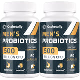 Ocshesally Probioticos para hombres: botella de 120 cápsulas para uso diario