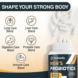Ocshesally Probioticos para hombres: cápsulas en mano para referencia diaria