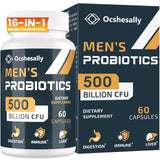 Ocshesally probióticos para hombres, cápsulas para uso diario.