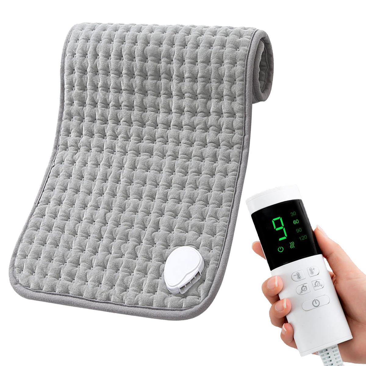 OCSOSO almohadilla eléctrica para espalda con calor rápido y alivio suave.