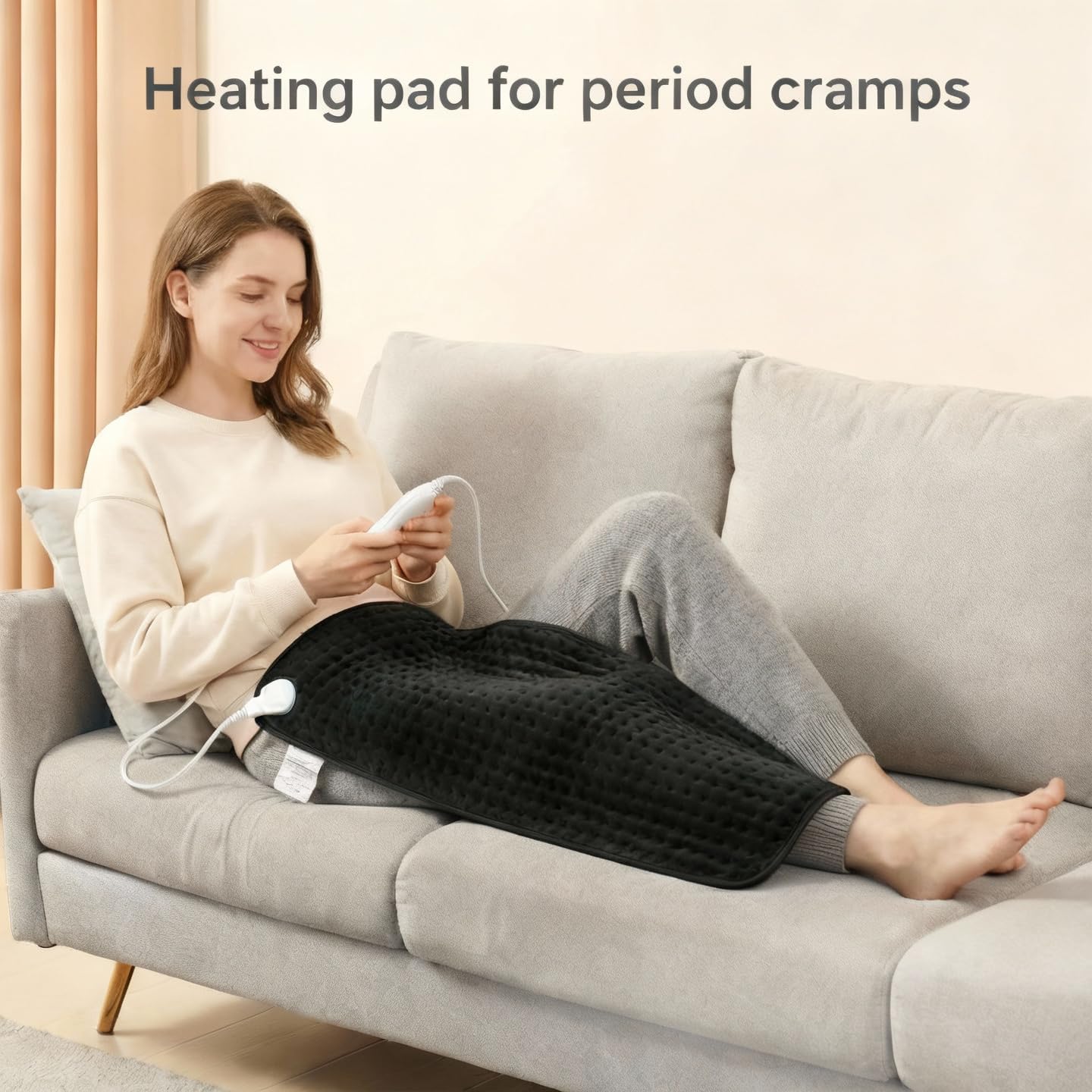 OCSOSO Manta Calor XXL con 4 temporizadores para personalizar sesiones