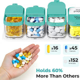 Odaro gran capacidad para cápsulas y vitaminas durante la semana.