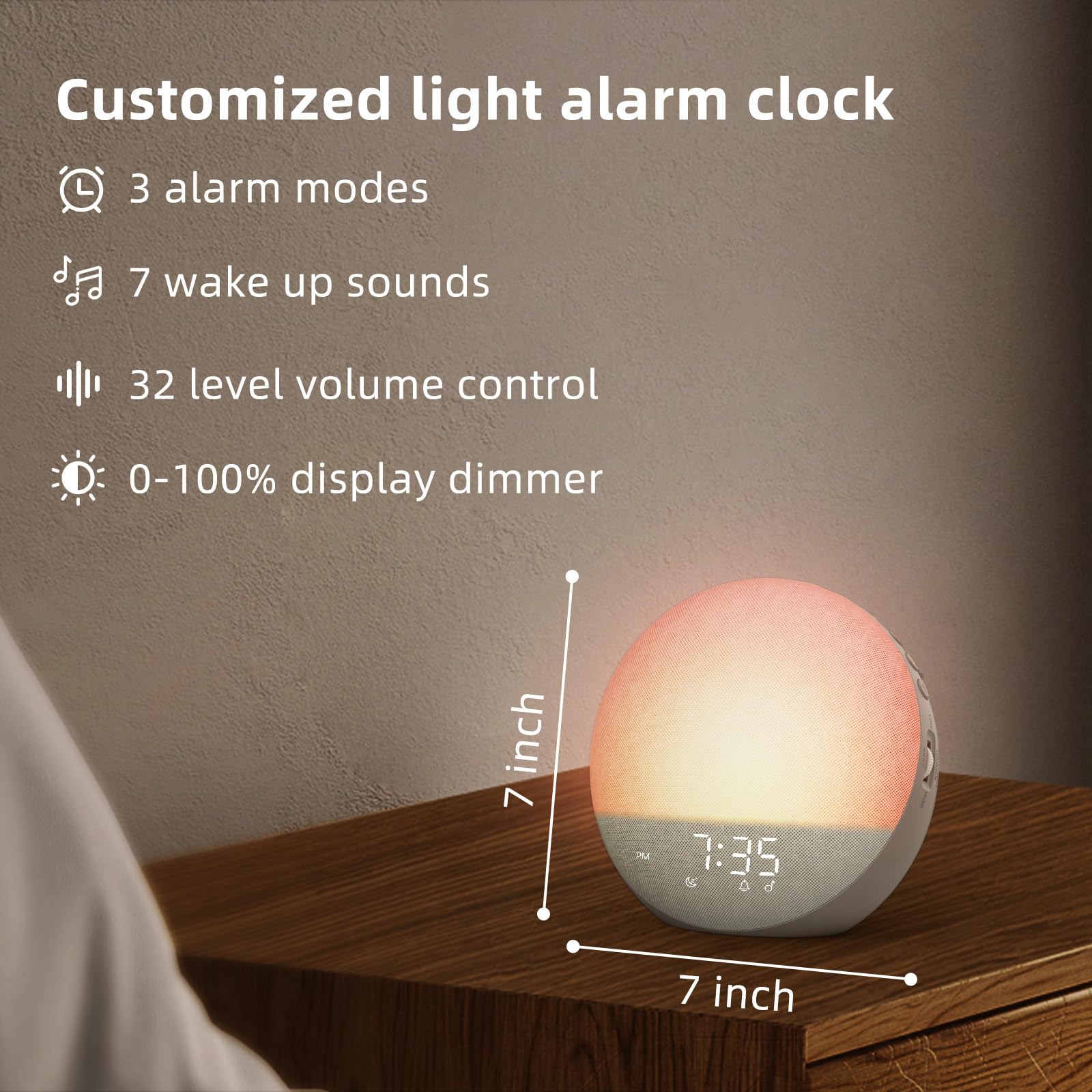 Ambiente relajante en dormitorio gracias a la luz suave Odokee