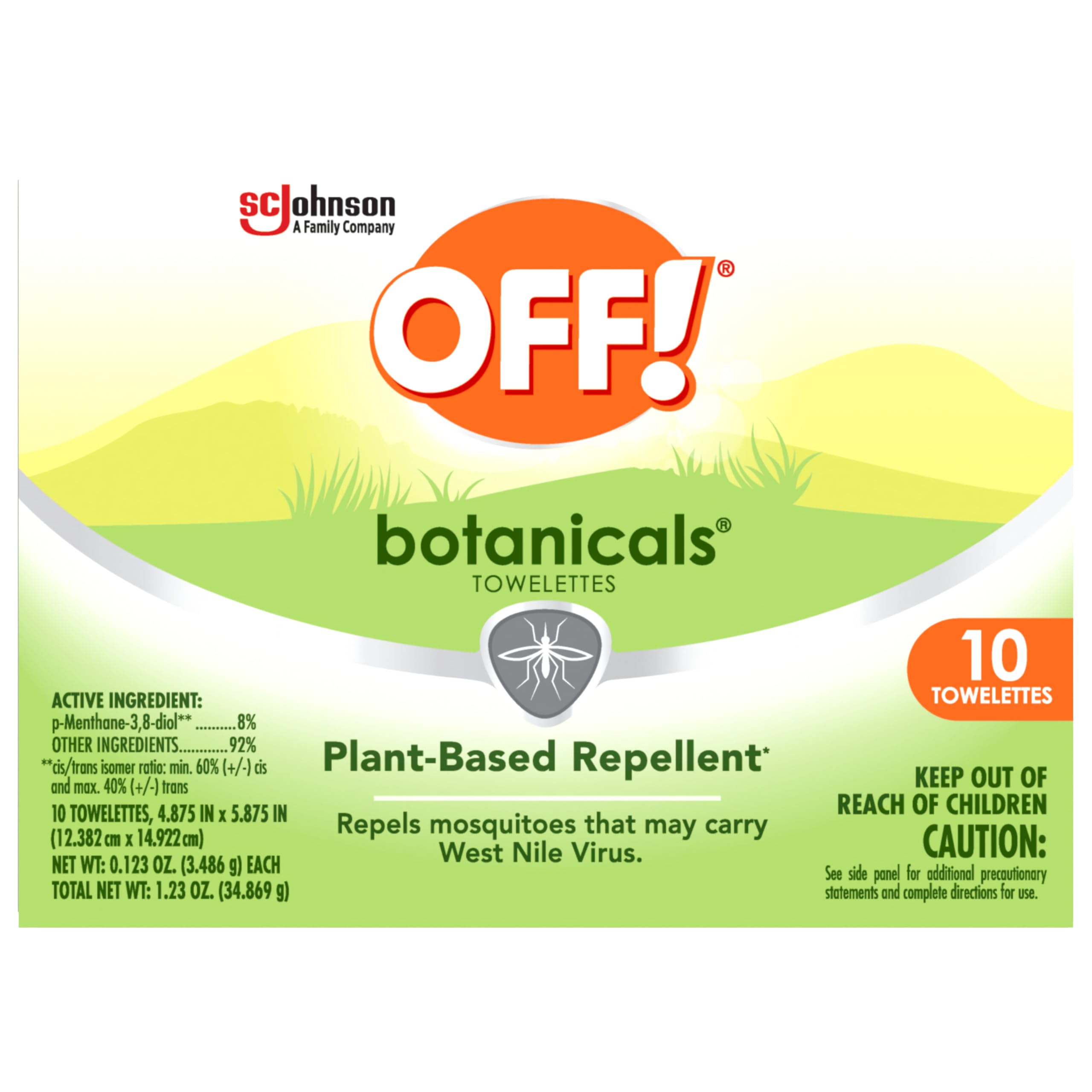 OFF! Botanicals empaque compacto para llevar durante caminatas y excursiones