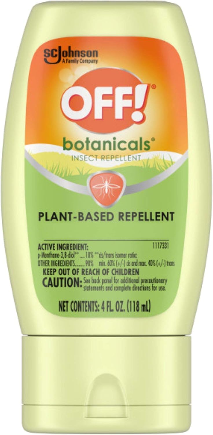 OFF! Botanicals Lotion: aplicación de repelente para exteriores, ideal durante actividades.