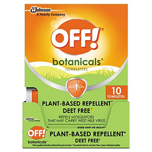 OFF! Botánicas toallitas mosquitos para protección rápida al aire libre