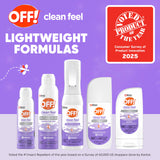 OFF! Clean Feel Spritz para acampar, compañero de viaje esencial.