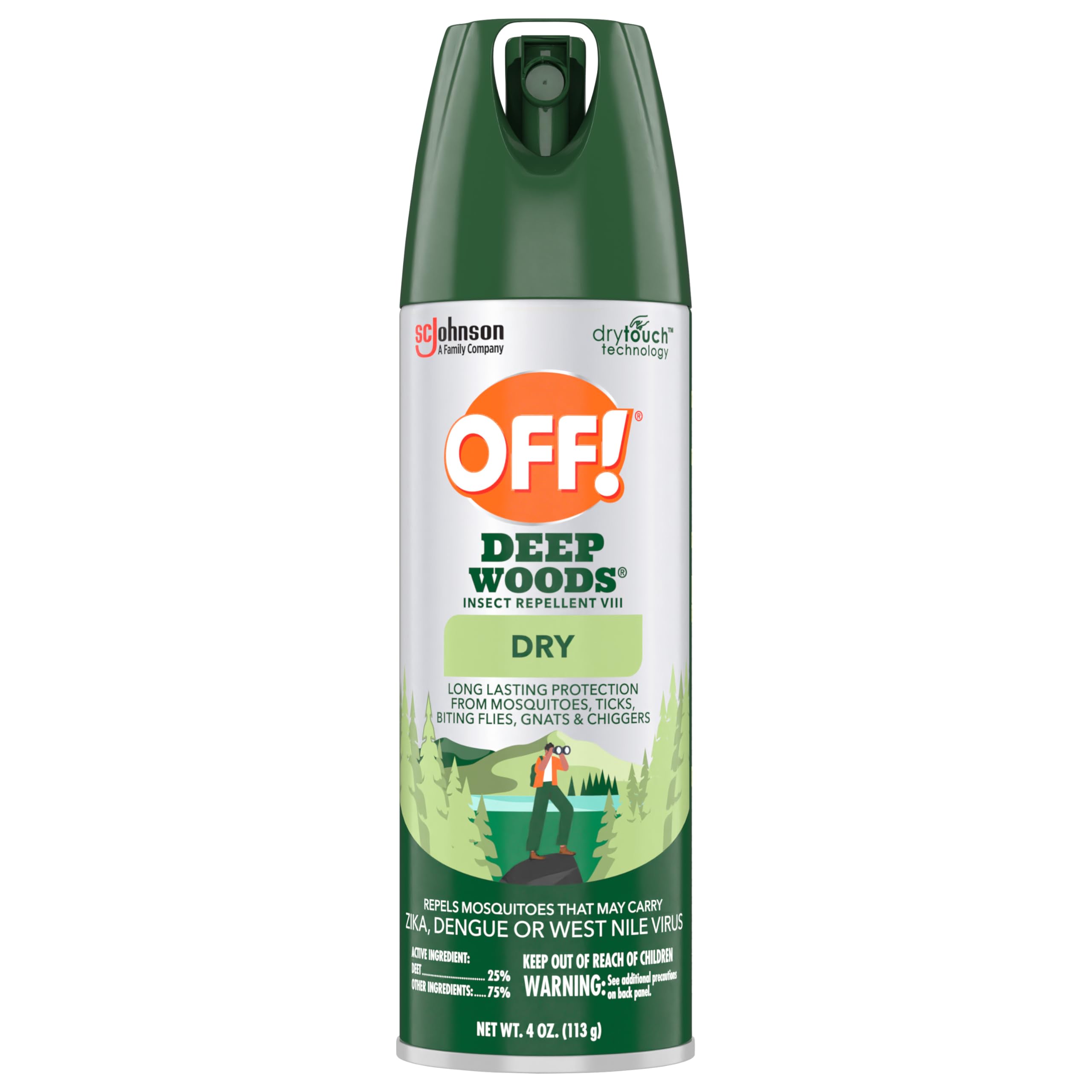 OFF! Deep Woods spray DEET-25 para protección duradera