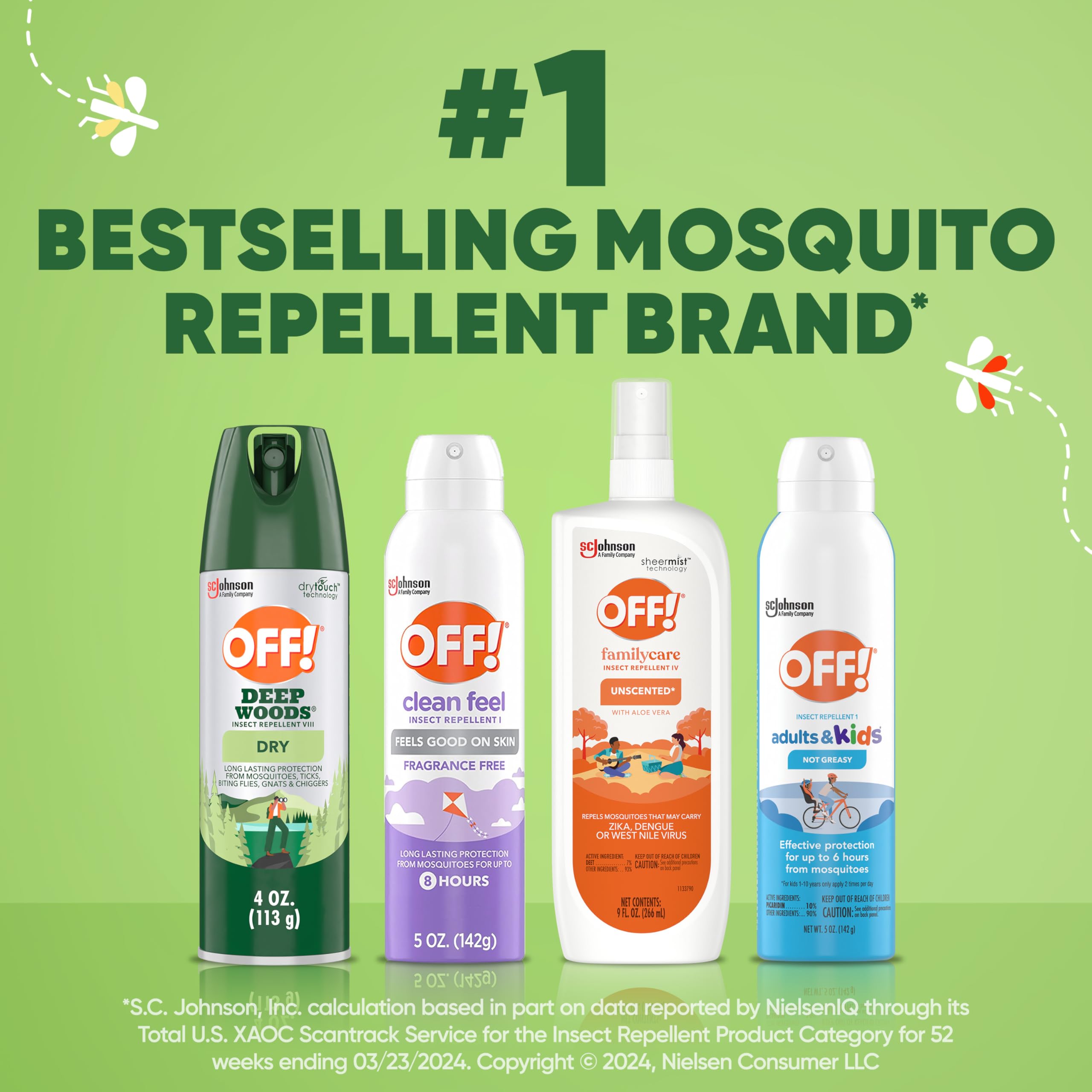 OFF! Deep Woods etiqueta con precauciones y usos recomendados