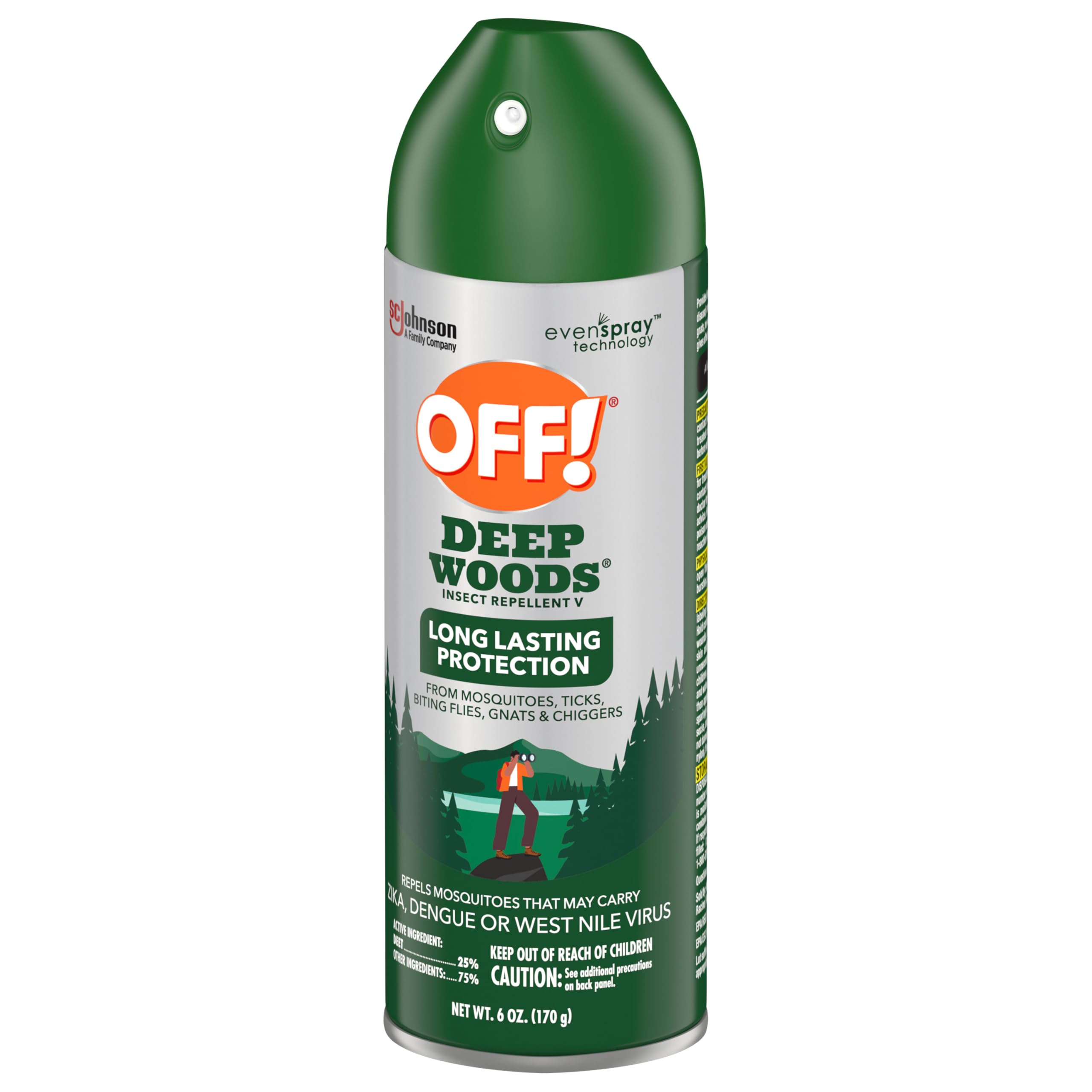 Paquete de 3 botellas OFF! Deep Woods para expediciones.