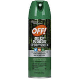 Off! Deep Woods Sportsmen aerosol repelente de insectos, protección duradera para cazar, acampar y pescar.