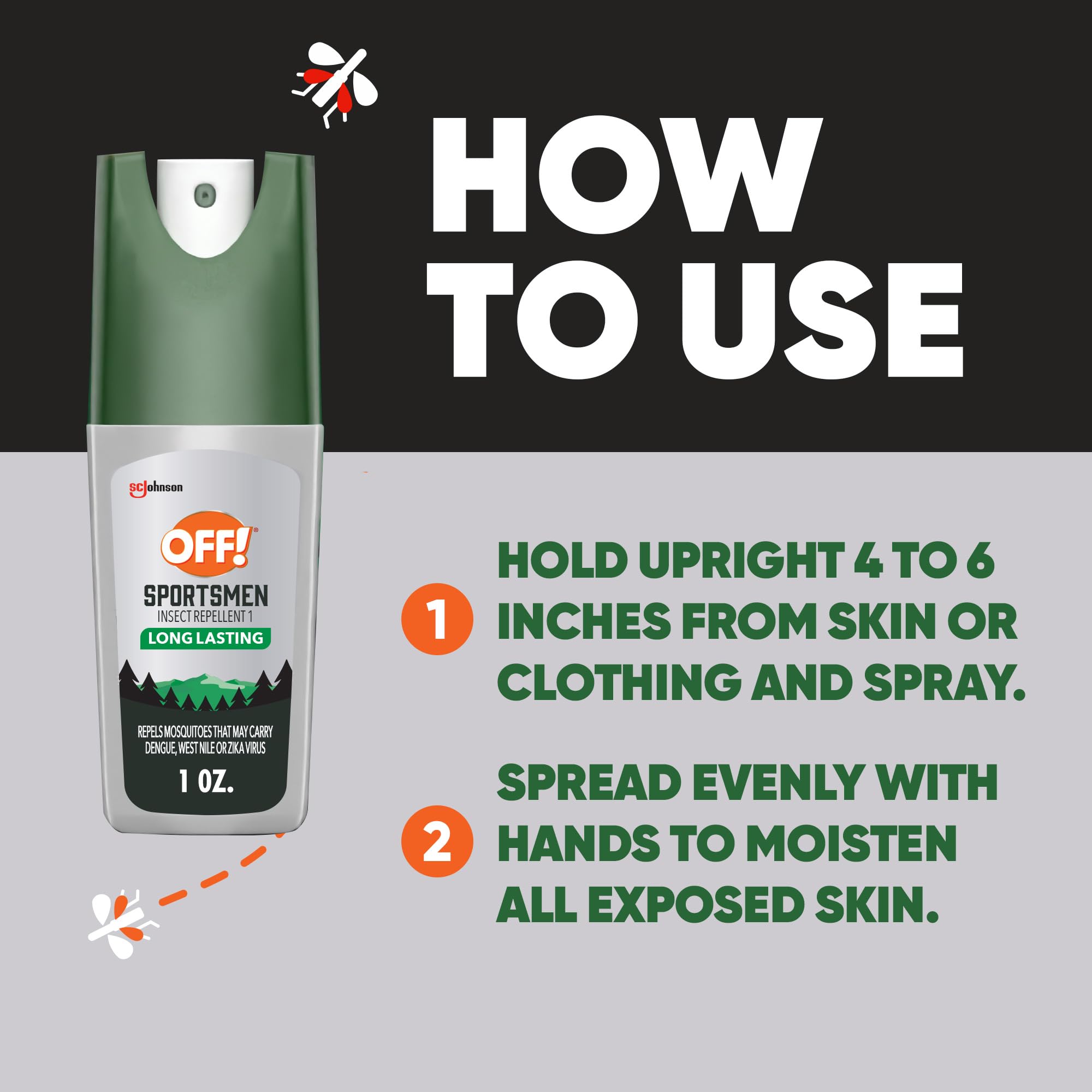 Formato de bolsillo de OFF! Deep Woods Spritz para excursiones cortas.
