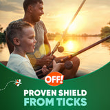 OFF! Deep Woods uso en exteriores para camping.