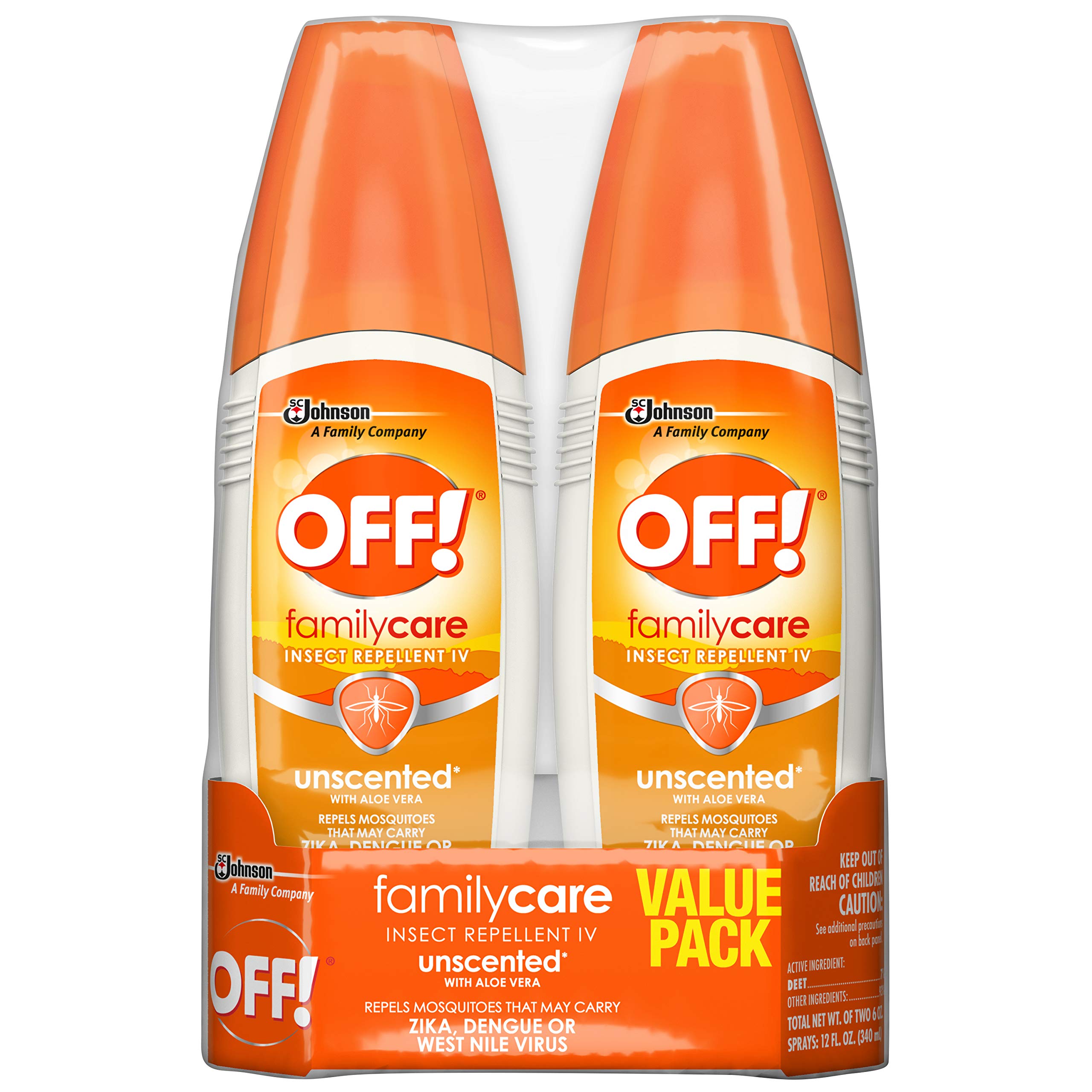 OFF! FamilyCare Spritz: paquete de dos botellas para protección en ropa al aire libre