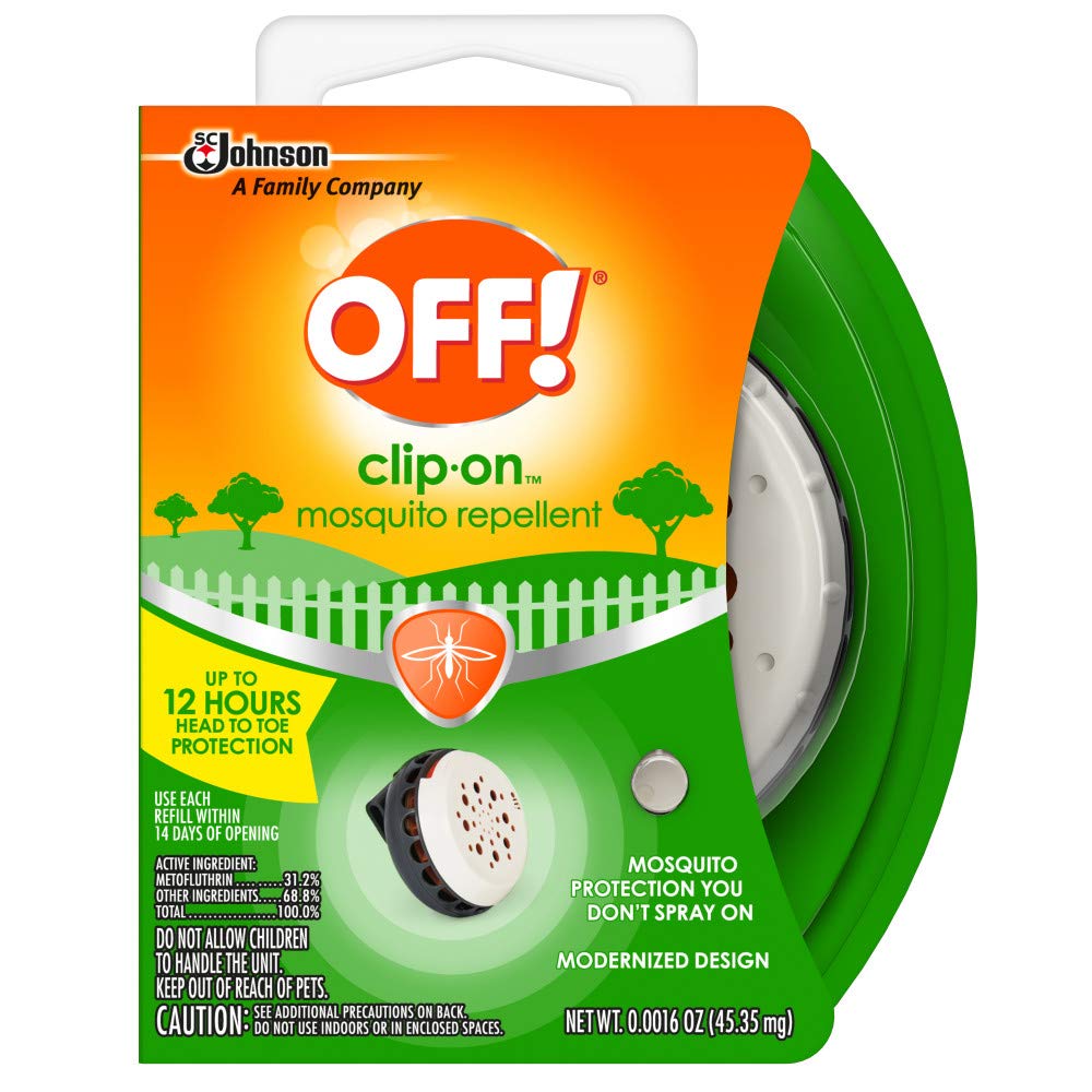 OFF! Clip-On repelente de mosquitos con clip para cinturón, protección sin spray.