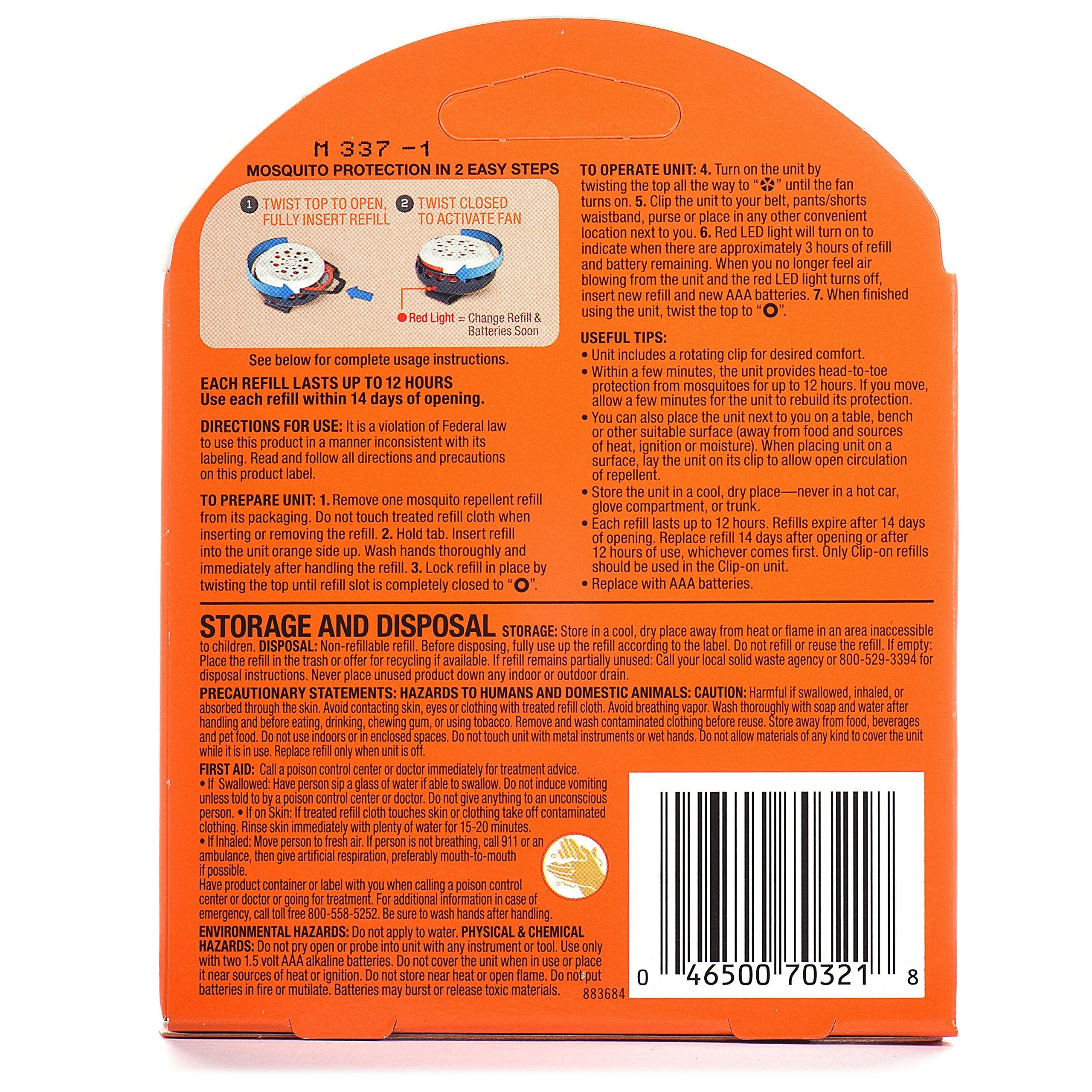 Escena al aire libre con OFF! Clip-On para uso prolongado sin molestias de insectos.