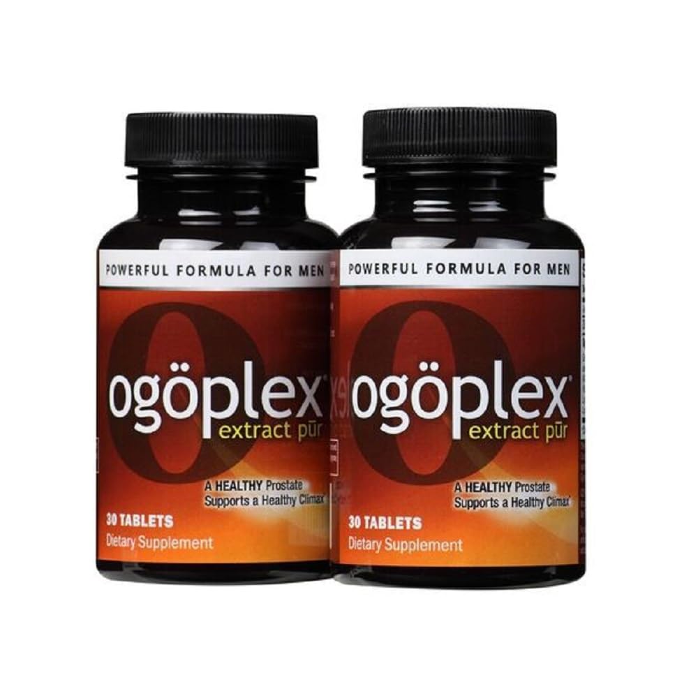 Ogoplex: botella de tabletas para apoyar la salud prostática en la vida diaria.