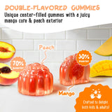 Gomitas de magnesio glicinato, doble sabor exterior-interior para gustos variados