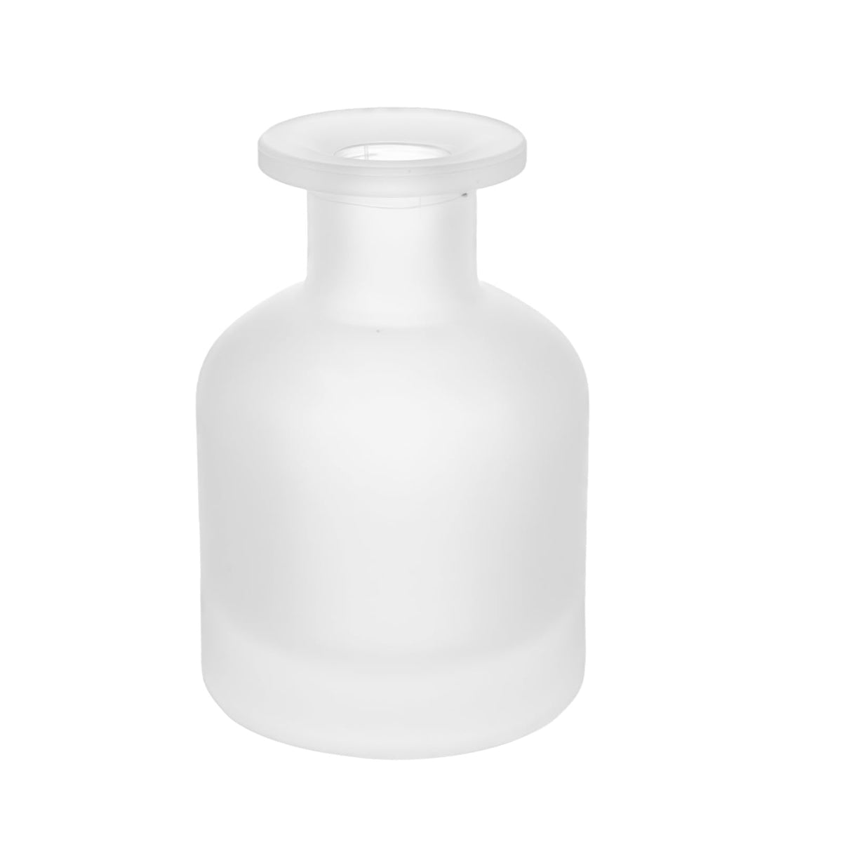 Frasco difusor OHEETU de vidrio blanco esmerilado ideal para aceites esenciales.