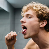 OHOO raspador lengua en empaque compacto para rutina de higiene oral
