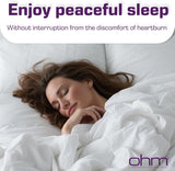 Uso nocturno de Ohm Esomeprazol para posibles molestias estomacales por la noche.
