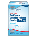 Ohm Guaifenesin 1200 mg bote: apoyo para la congestión del pecho