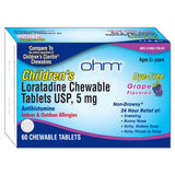Ohm para niños, dosis diaria guía, no provoca somnolencia, uso seguro en casa.