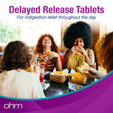 Ohm Omeprazole 20 mg: dosis diaria tomada con agua para una rutina de alivio.