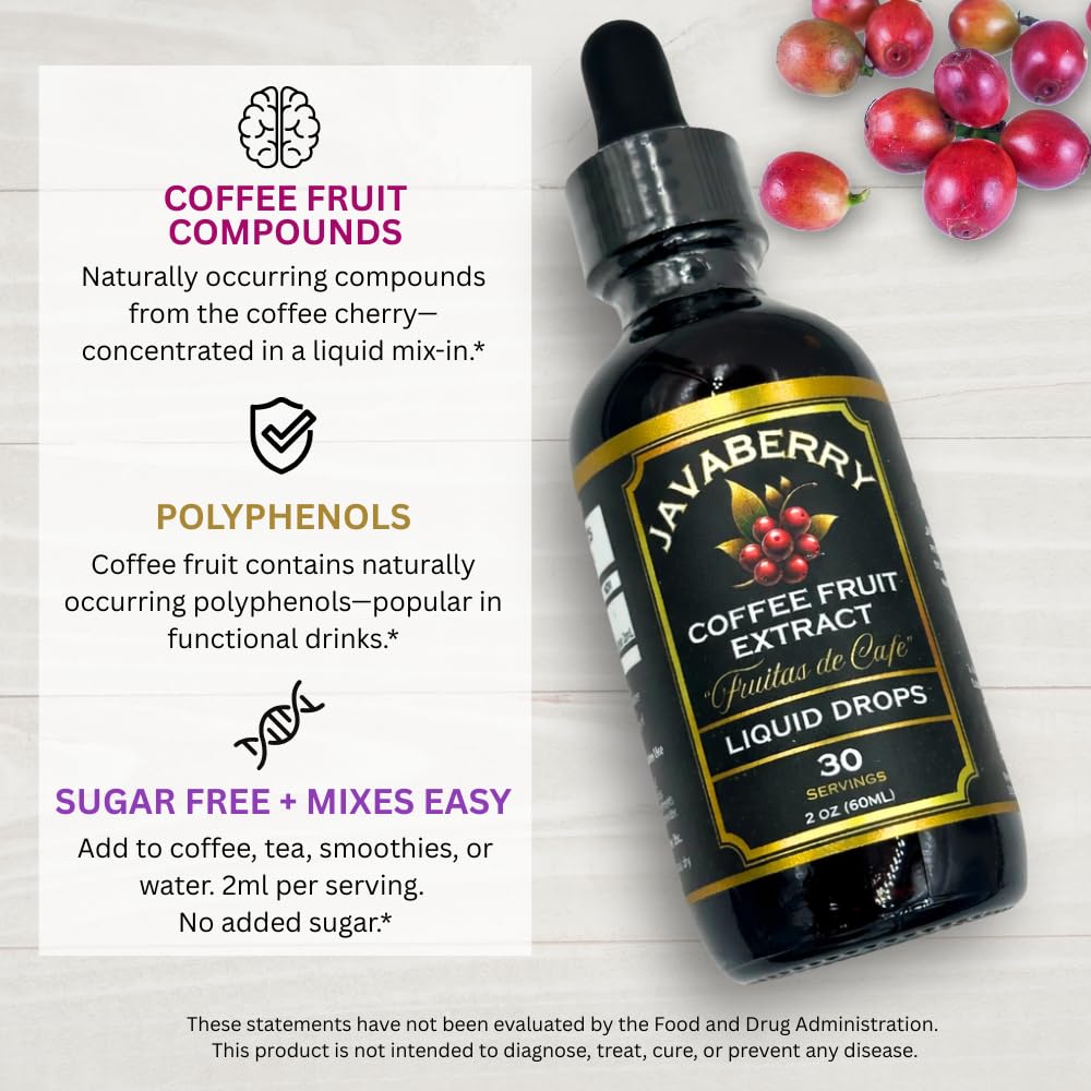 OhmYes Javaberry concentrado de fruta de café, perfecto para añadir a recetas.