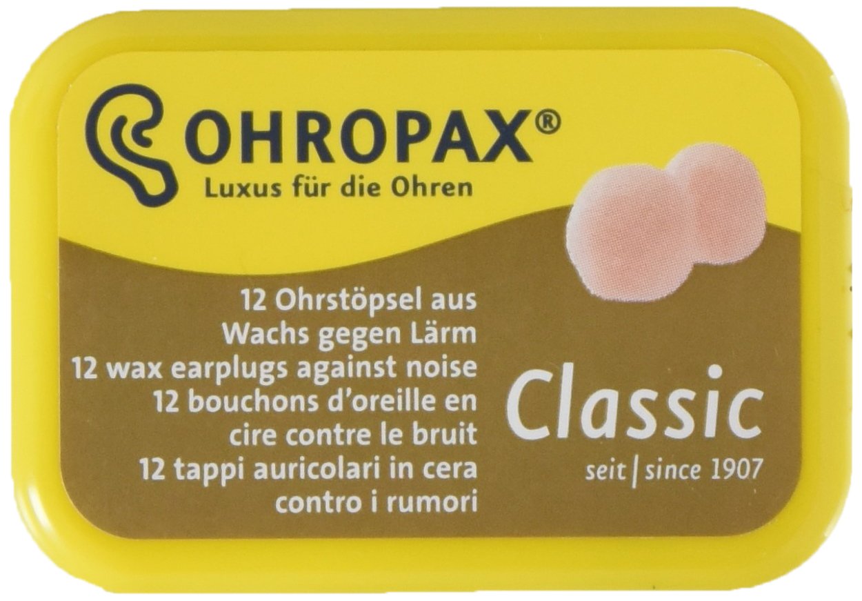 Ohropax tapones-orejas-cera-algodon-reutilizables para dormir y relajarse