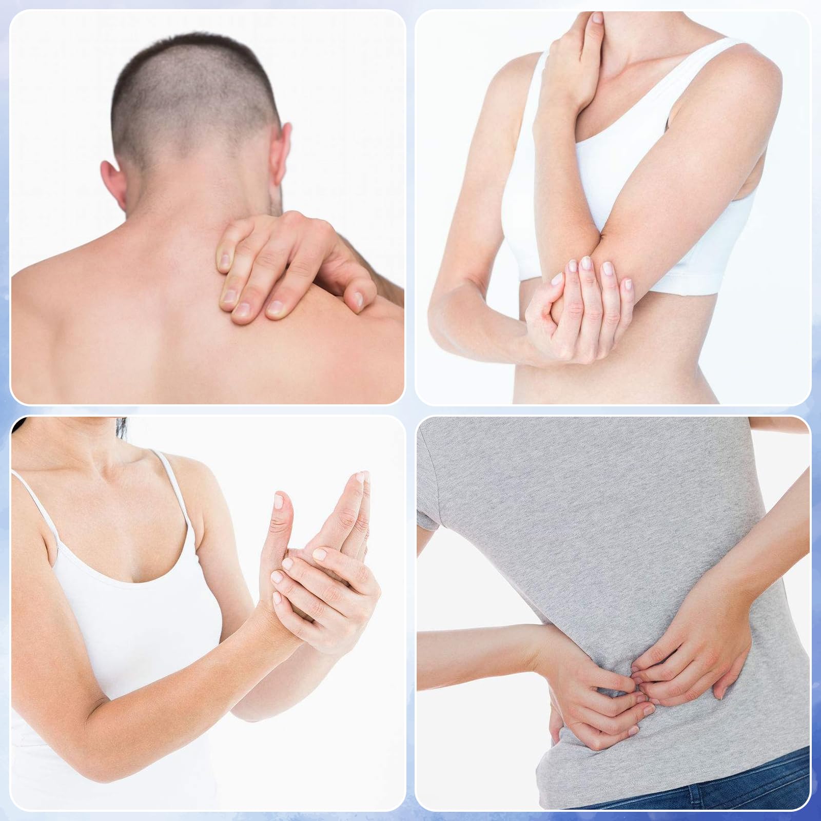 Ohuhu gel de dos piezas para terapia de frío y calor, ideal tras entrenamientos.