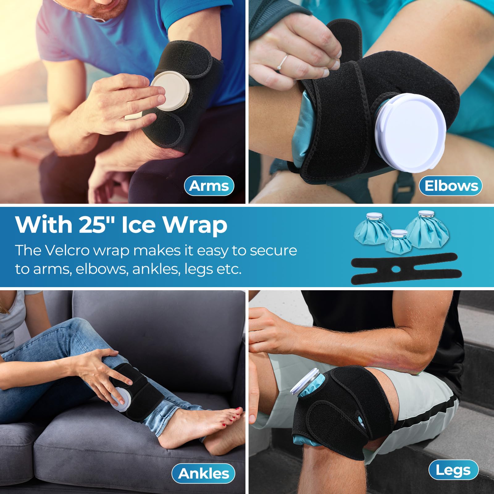 Ohuhu kit de alivio para lesiones deportivas en gimnasio y casa.