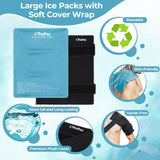 Ohuhu pack hielo 14x11 calentamiento suave en microondas