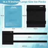 Ohuhu pack hielo 14x11 en rodilla, alivio localizado para dolor