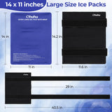 Ohuhu terapia frio calor 14x11: gel reutilizable para molestias diversas