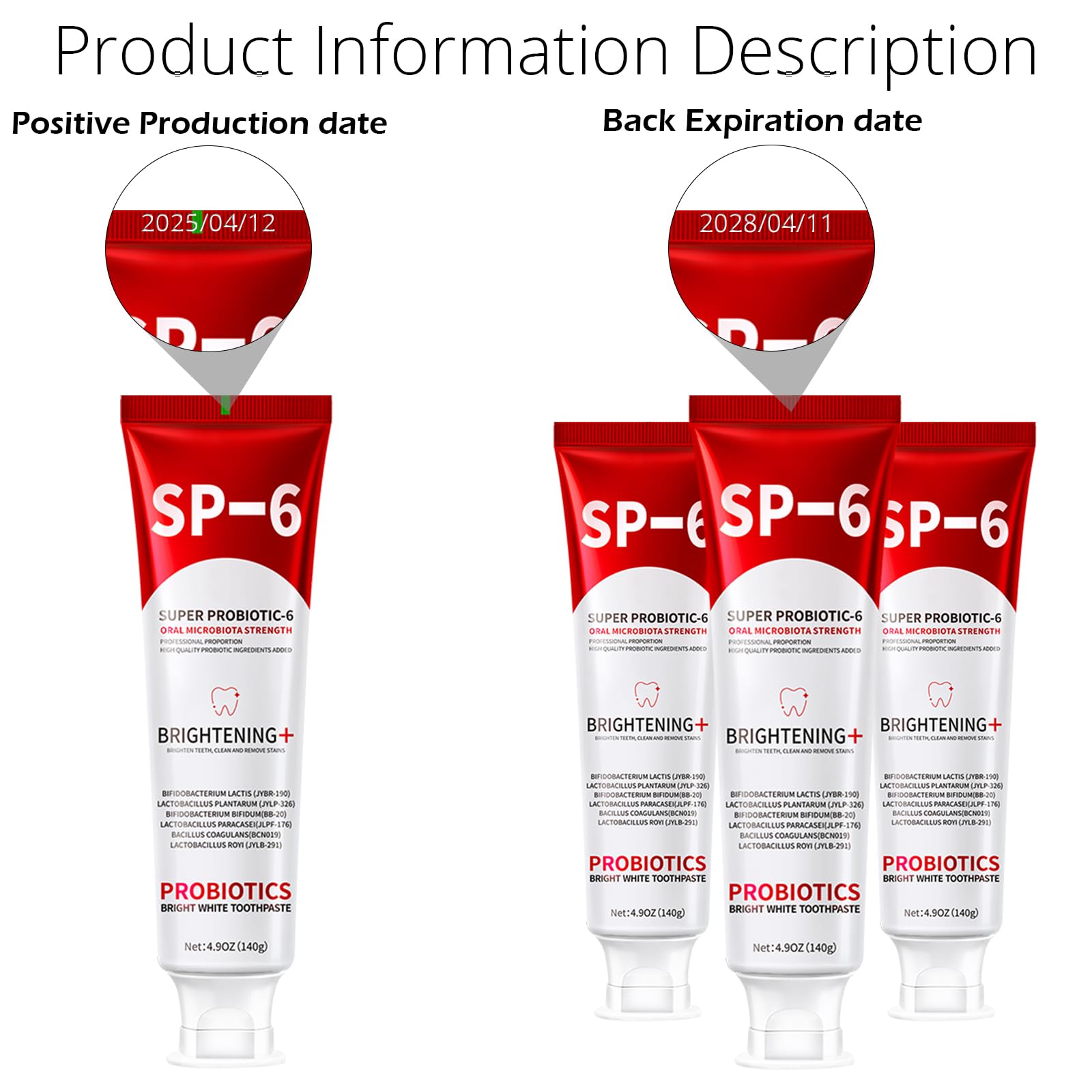 OHZH SP-6 probióticos pasta dientes: defensa de encías durante la rutina diaria