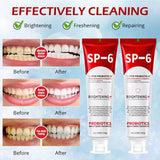 OHZH SP-6 probióticos pasta dientes: textura crema para cepillado suave y cómodo