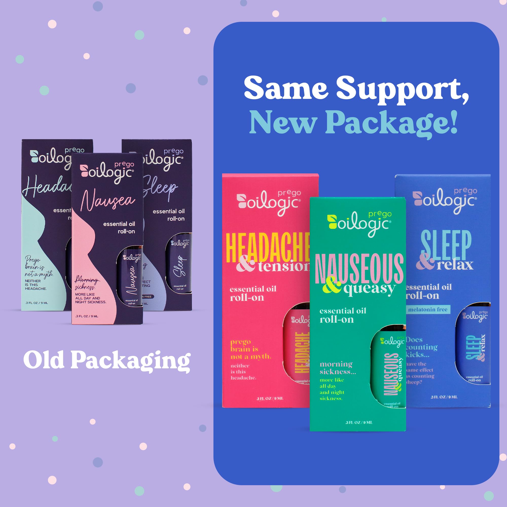 Oilogic Roll-On Embarazo Dolor de Cabeza: calma con aceites naturales.