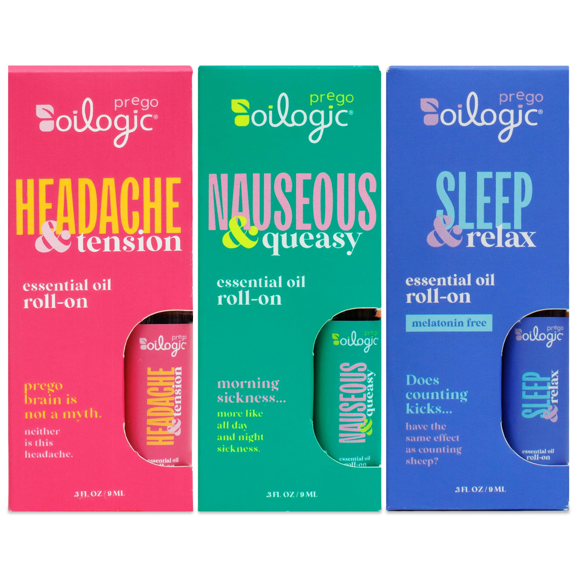 Oilogic Roll-On Embarazo Sueño: apoyo para dormir mejor durante el embarazo.