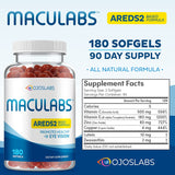 OjosLabs AREDS2: envase frontal para ver la etiqueta.