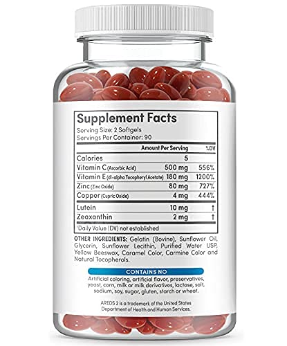 OjosLabs AREDS2: ingredientes luteína y zeaxantina para el bienestar visual.