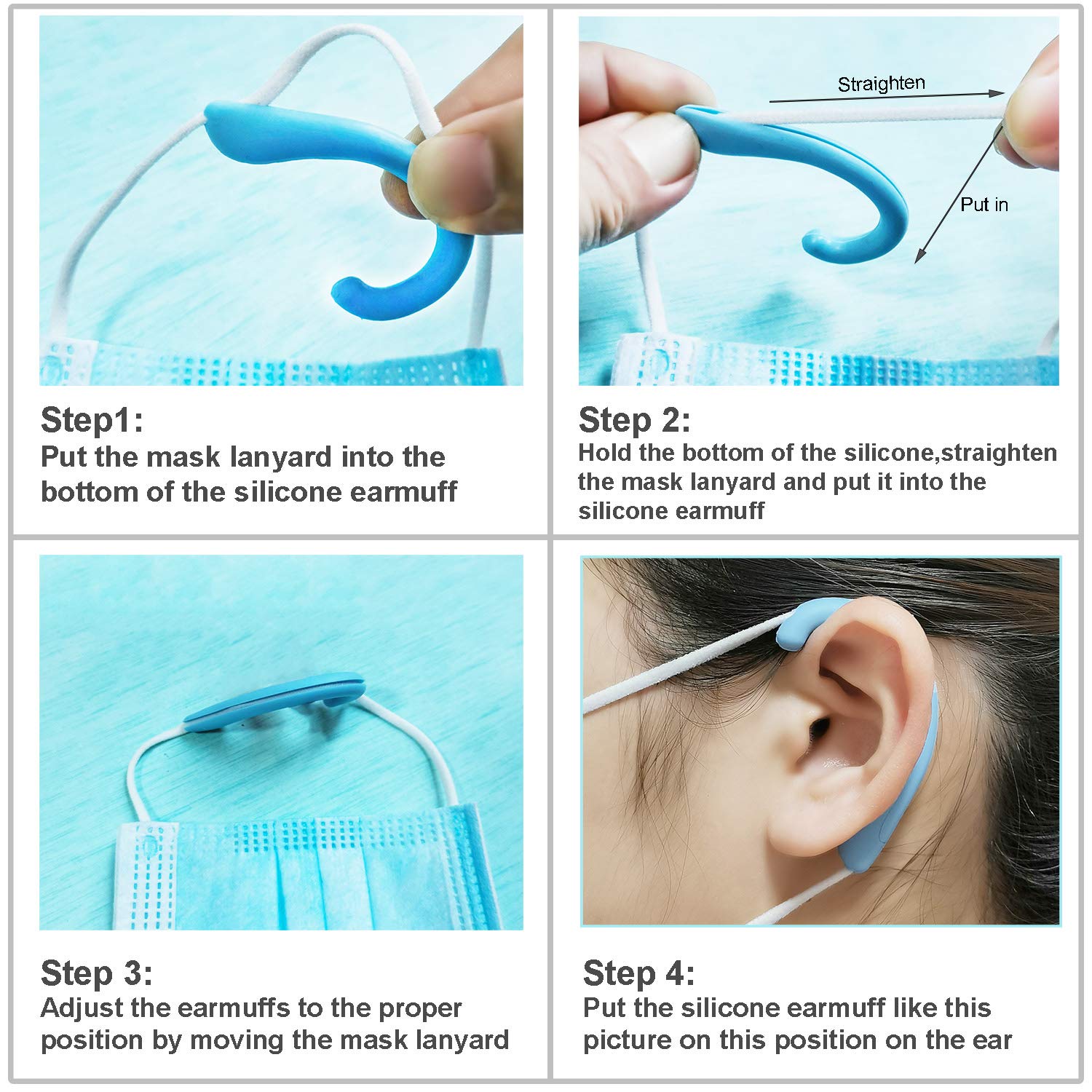 Protección auricular de silicona ergonómica de OKAICEN.