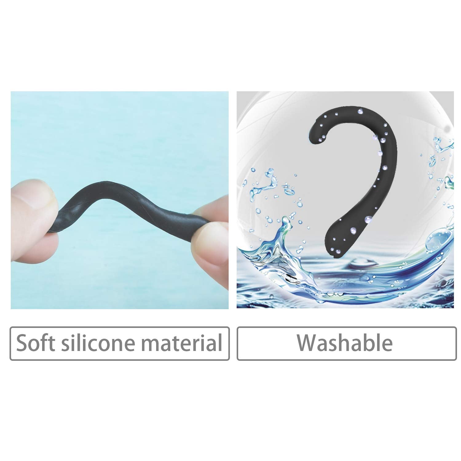 Protector de orejas OKAICEN de silicona con olor neutro.