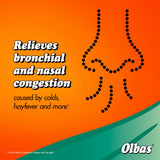 Aroma mentol y eucalipto de Olbas para una sensación refrescante.